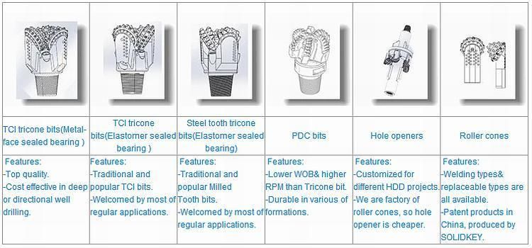 Rotary Drill Head for Drilling Rig / Tricone Drill Head /Tricone Drill Bit