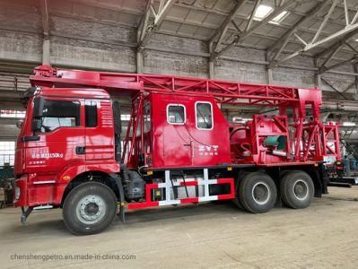 New Design! G6 Chassis 2000m Drum Capacity Auto Rolling Wireline Fishing Oil Skid Suction Oil Zyt Petroleum Swabbing Unit