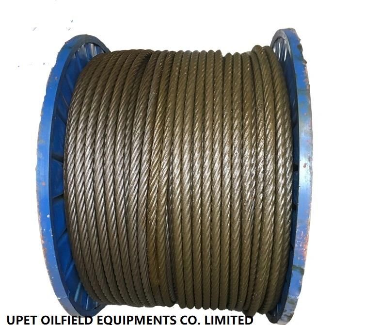 Drilling Eqipment Parts Steel Wire Rope 6X7, 6X19, 6X37, 6X12+7FC etc