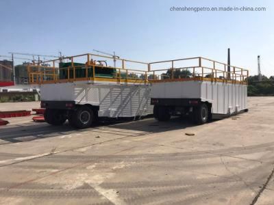 Trailer Desander Tank Mud Circulating System Mud Treatment Solider Control System for Oil Field