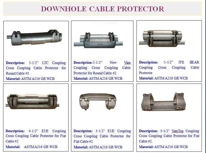 Downhole Cast Esp Cross Coupling Cable Protector, Oilfield Control Line Cable Protector