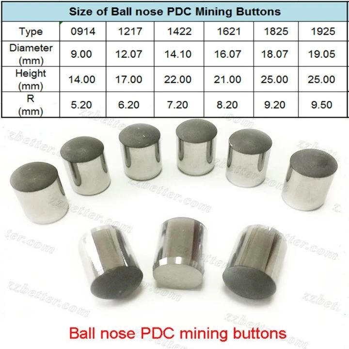 PDC Drilling Bit Buttons Mining Tools