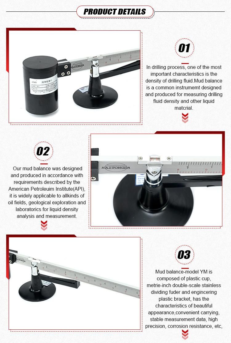 Model YM-1 Plastic liquid cup mud balance