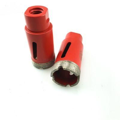 Diameter 35mm Turbo Segment Diamond Core Drill Bits for Dry Drilling Granite Stone Hard Roc