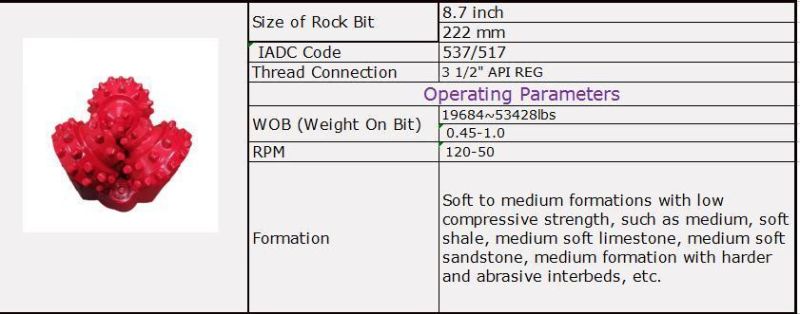 High Quality New/Used 222mm Drilling Irrigation Well Dit Roller Cone Bits Tungsten Carbide or Steel Inserts Tri Tricone Drill Bit Tricone Drill Bit South Africa