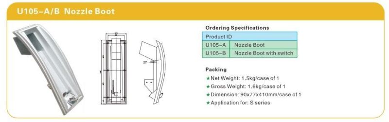 U105-a Tough and Robust Nozzle Boot