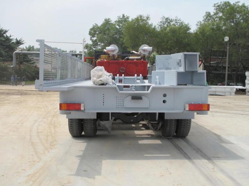 Self Made 14*8 Trailer Driven Chassis Carrier Vehicle for Xj750 Zj30 Workover Rig Truck Mounted Drilling Rig