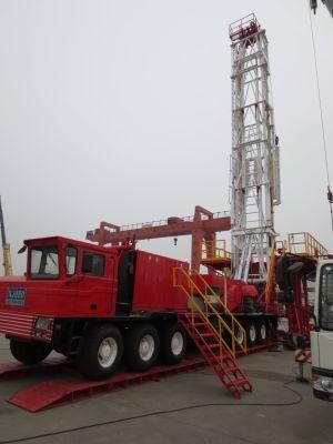 Truck-Mounted Drilling and Workover Rig 350HP/900kn Oil Well 200000/900 Provided 17-1/2&quot;/440.5 350/257 385/287 Actual Height API