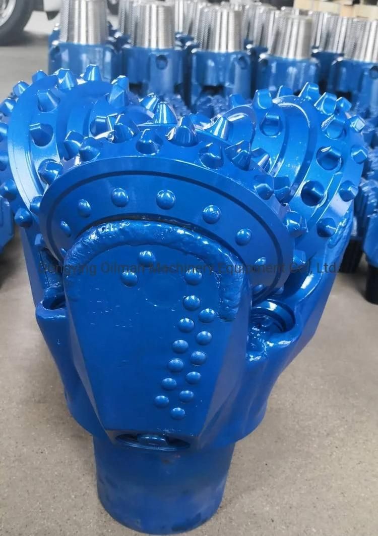 API 9 7/8 IADC537 Oil Rig Rotary Drill Head / Oil Well Drilling Tricone Bit