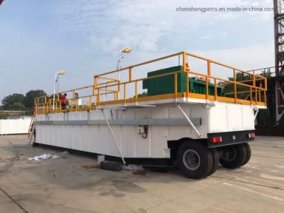 Trailer Shake Shale Tank Mud Tank Mud Circulating System Mud Treatment Solider Control System for Oil Field