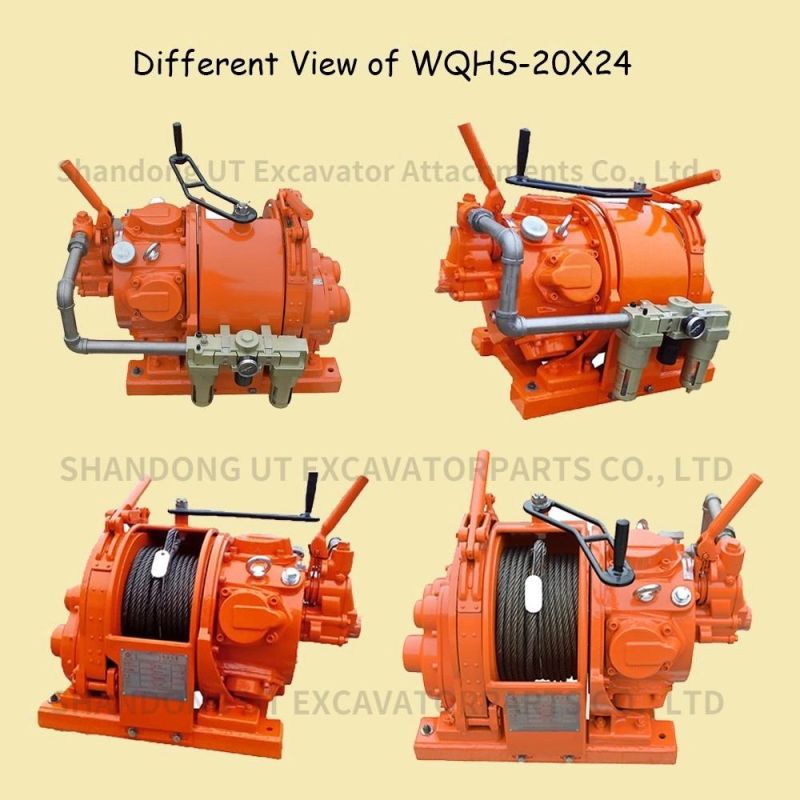 Wqhs Series Different Types Winches with Piston Air Motor Powered Winches