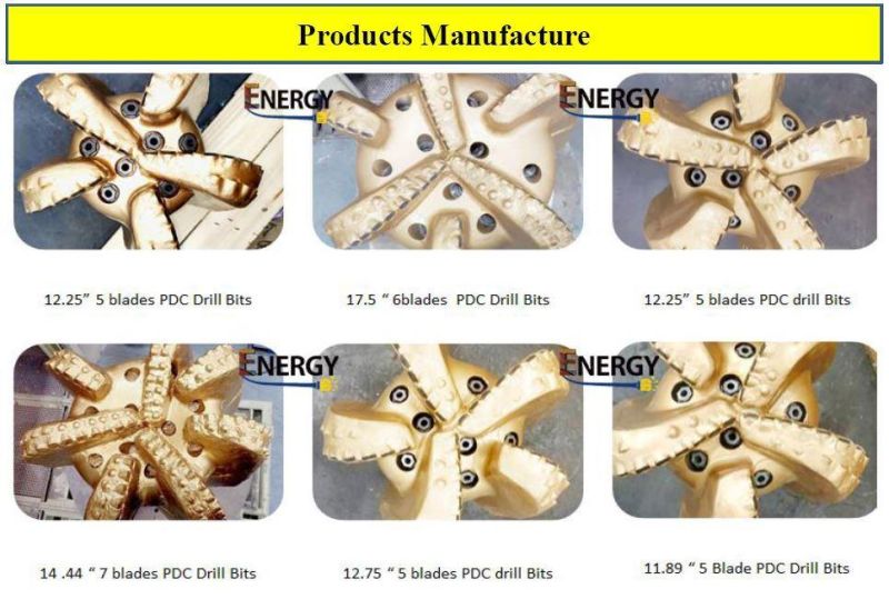 Rock Drilling Tool 9 1/2 Inch PDC Fixed Cutter Diamond PDC Drill Bit