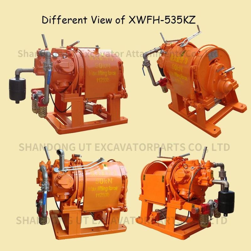 Explosion-Proof Cable Pulling Air Winch Tugger for Underground Coal Mines