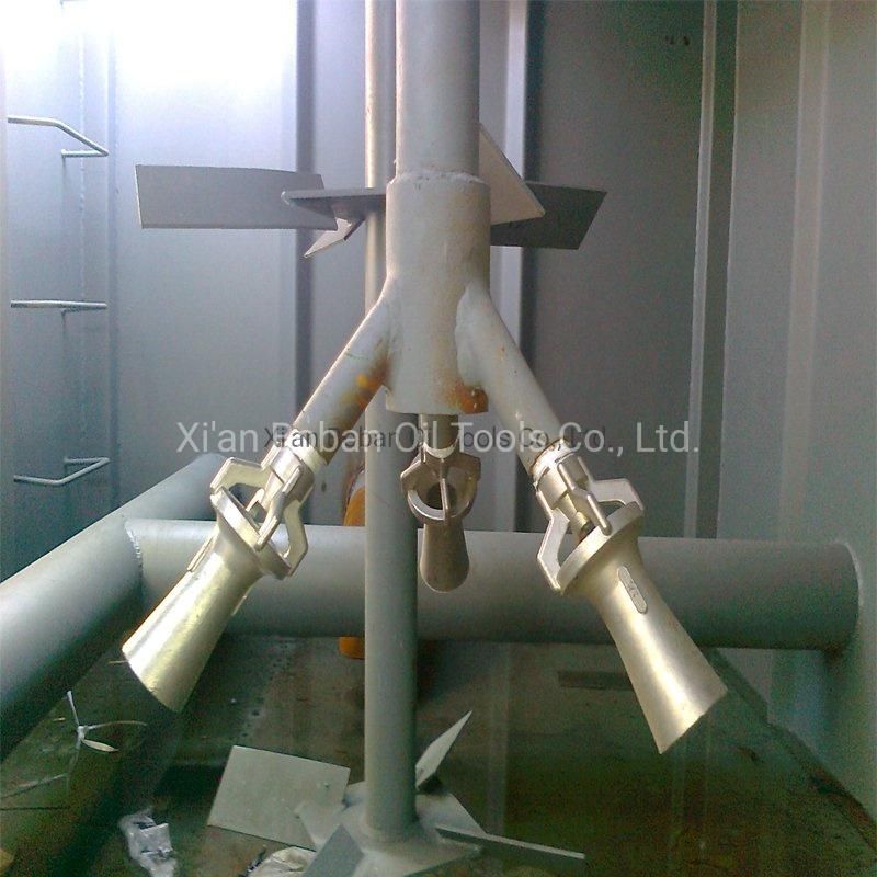 Drilling Mud Solid Control Mud Tank Mud Gun with Rotation Nozzle