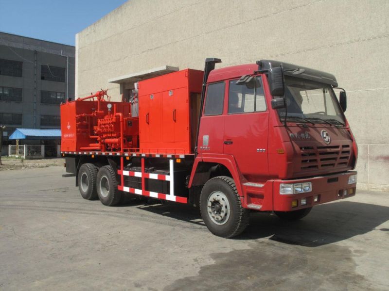 Cementing Unit 70MPa 10000psi Single Engine and Pump Skid Truck Mounted Mud Pump Unit