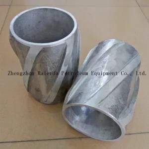 API Aluminum Rotating Spiral Vane Solid Rigid Centralizer