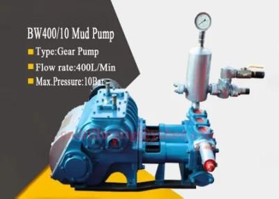 Bw400/10 Horizontal Drilling Mud Pump Reciprocating Piston Pump for Water Well / Core Drilling