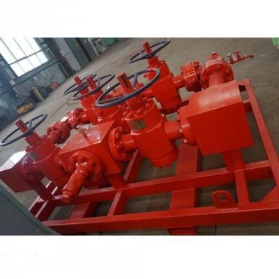 High Pressure 5 Valve Frac Flow Back Manifold/ Kill Choke Manifold for Drilled Wells Fracing