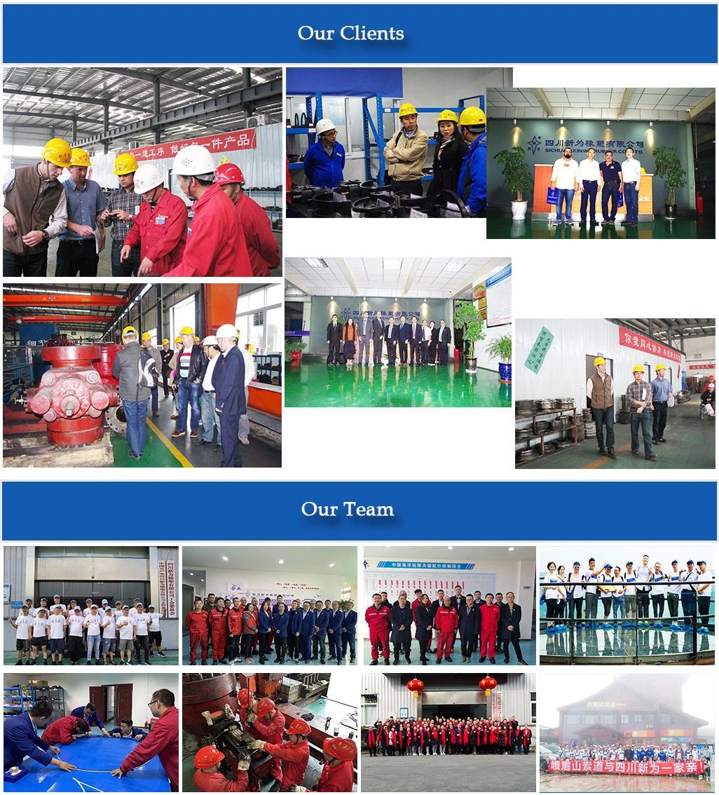 Customized Rubber Accesories Blowout Preventer Bop Packing Rubber Seal with API
