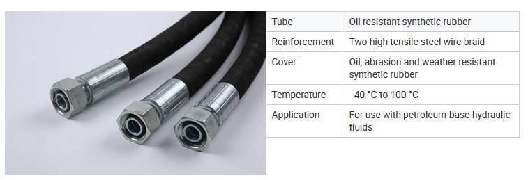 High Pressure Steel Wire Braided Hydraulic Rubber Hose and Hose