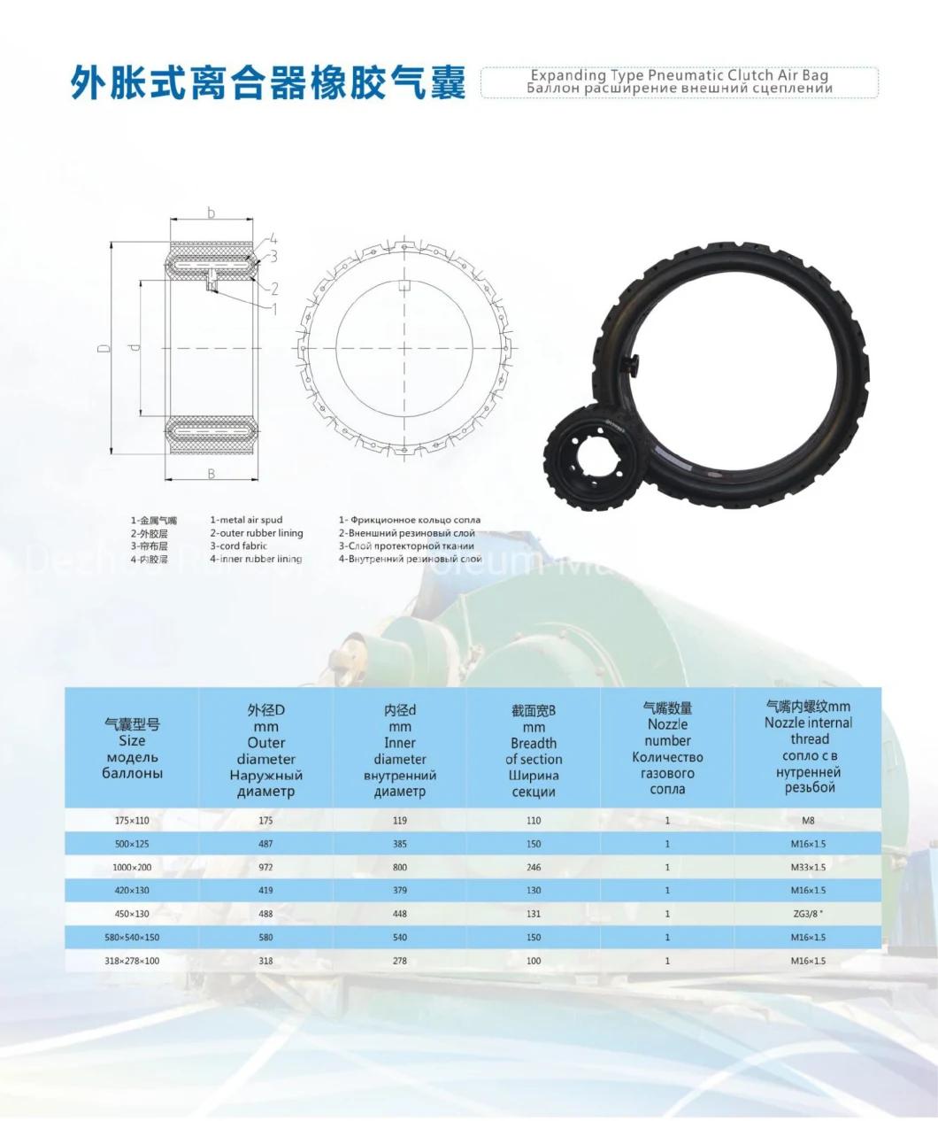 High Quality Air Clutch Lt1070/200, Lt965/305 Oil Field Drilling Rig Ventilation Type CB Type Pneumatic Air Clutch