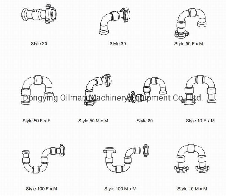 High Pressure 90 Degree Elbow Bend Pipe and Swivel Joints for Drilling Rig