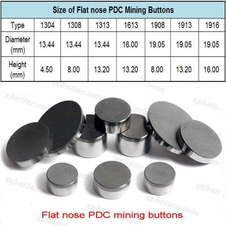 PDC Cutter 1613 PDC Rock Bit Cutter Insert