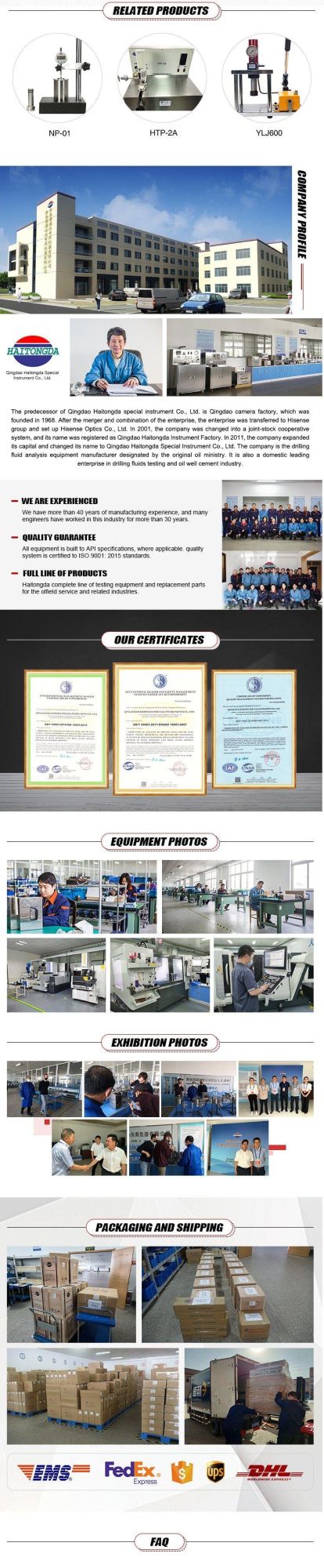 Model HTP-2A-High Shale Swell Meter