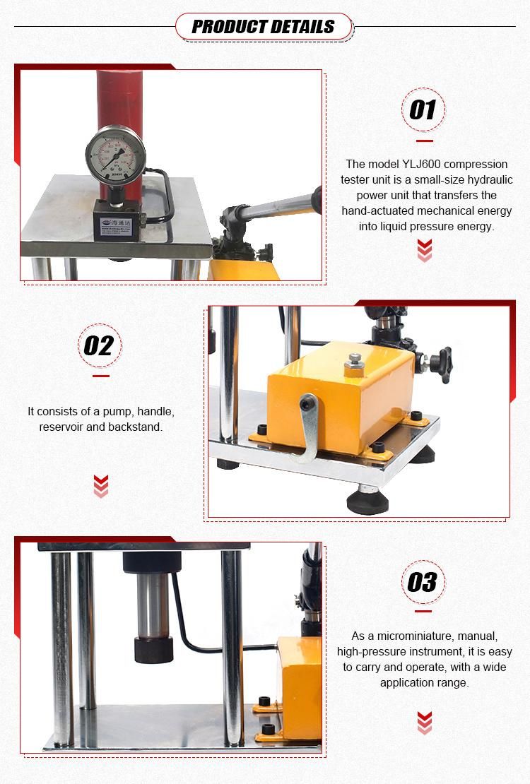 YLJ 600-- Compactor Core Maker for Converting Manual Mechanical Energy into Liquid Pressure Energy