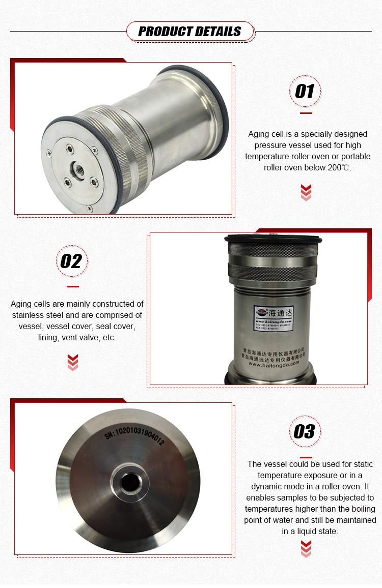 Aging Cell for Drilling Fluids Aging Tests with Lining Model LHG-2M