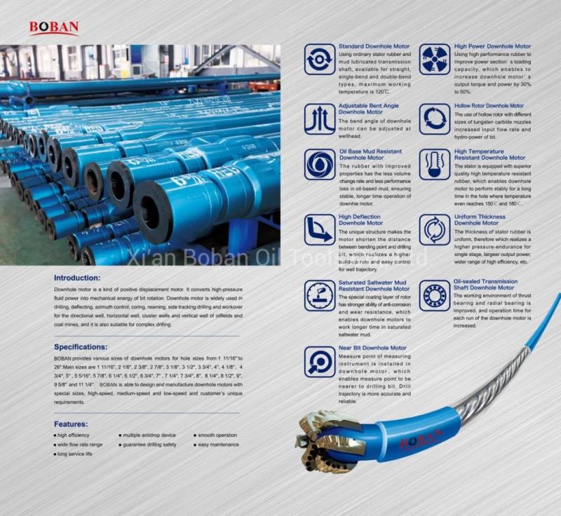 API Drilling Downhole Motor for Horizontal Directional Drilling