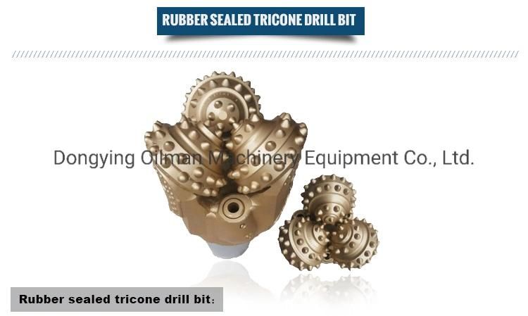 API 9 7/8 IADC537 Oil Rig Rotary Drill Head / Oil Well Drilling Tricone Bit