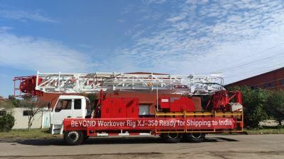 Hot Sale Xj350 Truck Mounted Workover Rig for Workover Drilling