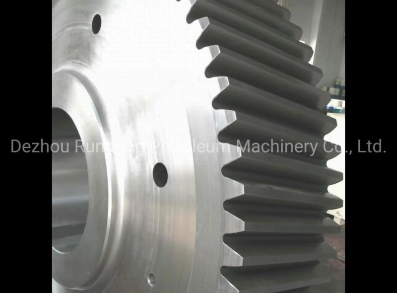 Chinese Factory Competitive Price API Standard Qualified Big Gear Ring on Crankshaft of Mud Pump