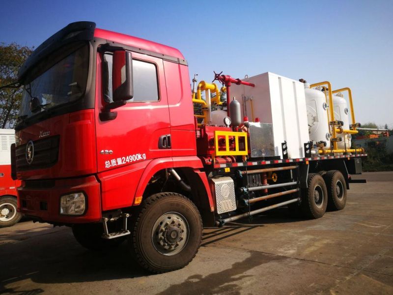 5000psi 35MPa Self Circulating Flushing Well Truck Mobile Pump Unit Truck Flushing Well Truck High Pressure Pump Unit for Oil Well