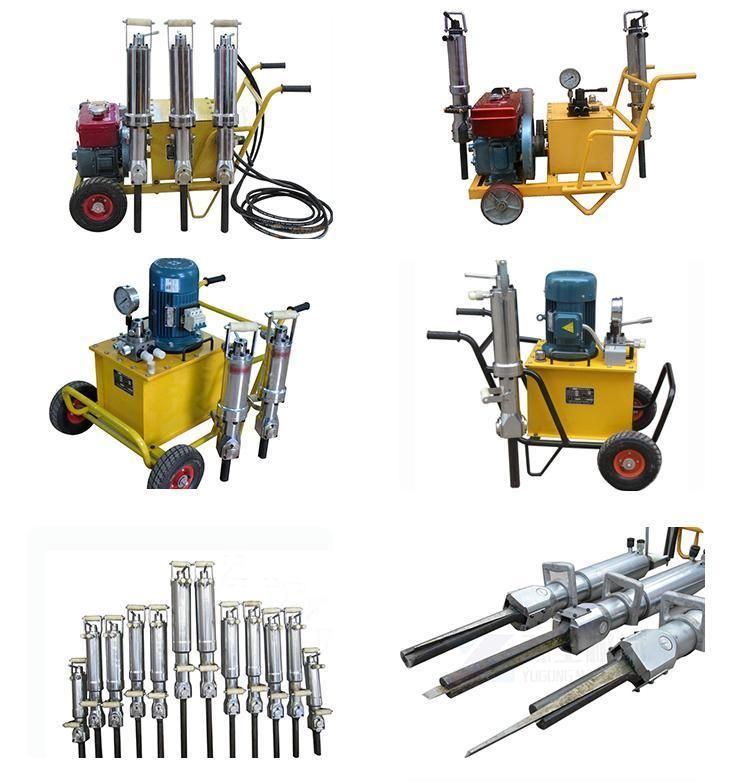 Hydraulic Pressure Diesel Engine Stone Splitter Machinery Split Rock