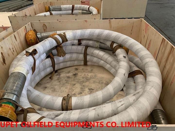 High Pressure Hose Pipe (stand pipe) , 35MPa, Dia. - 3", Length- 3m, Connection-3", Both End Female Hammer Connection