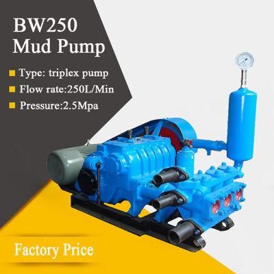 Bw250 250L/Min 2.5MPa Triplex Piston Mud Pump for Water Driling Rig