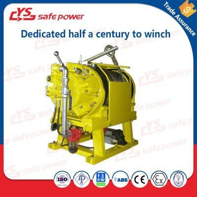 Jqhsp-50*12 Air Winch with Automatical Spooling Double Braking