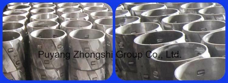 Slip-on Solid Body Spiral Roller Rigid Centralizer for Drilling