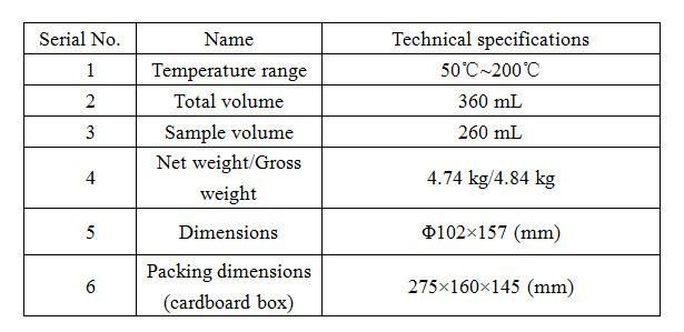 Aging Cell for Drilling Fluids Aging Tests Model LHG-2mA