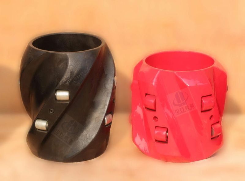 API Standard Spiral Blade Roller Type Casing Centralizer