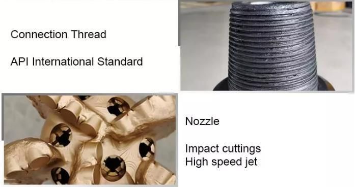 8 1/2" 4 Blades PDC Bit for Well Drilling