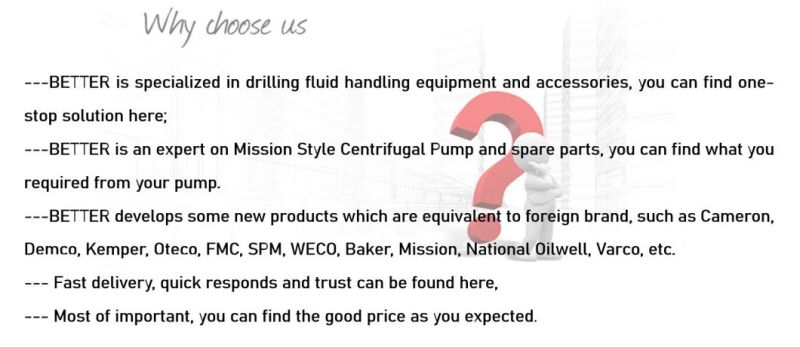 Mission Centrifugal Pumps for Oil & Water Well Rigs
