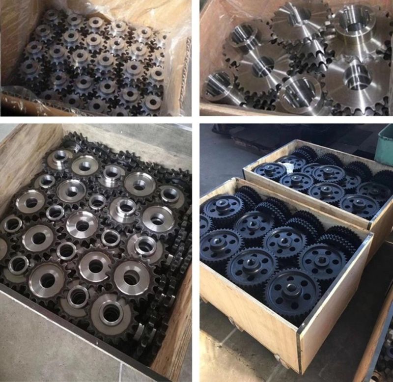 Industrial Transmission Gear Reducer Conveyor Parts Conveyor Chain ISO JIS ANSI DIN Standard Plate Chain Sprockets