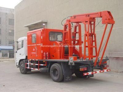 Rear Mounted Swabbing Unit 1200m Suction Unit Extract Oil Production Truck Oil Recovery Zyt Petroleum